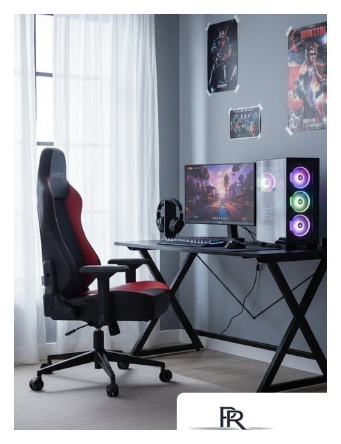 Игровое (геймерское) кресло Arvento Benefit (черный/красный) - Изображение №10 — Интернет-магазин ПроЗаказ