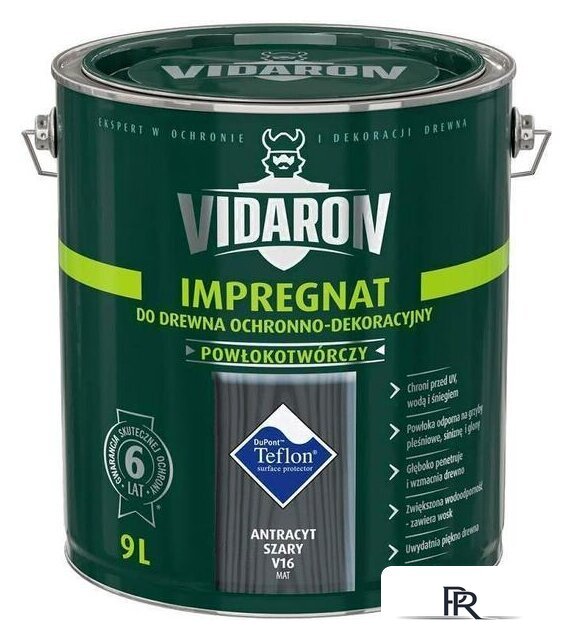 Пропитка Vidaron Impregnant V16 9 л (антрацит) - Изображение №1 — Интернет-магазин ПроЗаказ