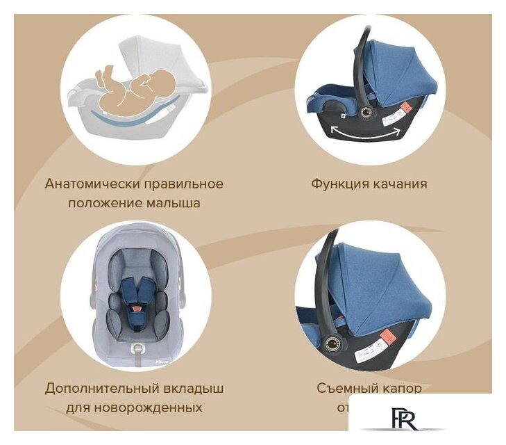 Детское автокресло Pituso Santiso R201 (джинс/светло-серый) - Изображение №15 — Интернет-магазин ПроЗаказ