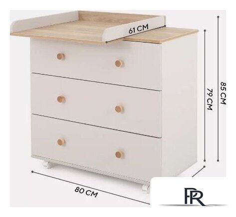 Детский комод Rant Elsa 121 (Crystal Beige, 80см) - Изображение №16 — Интернет-магазин ПроЗаказ