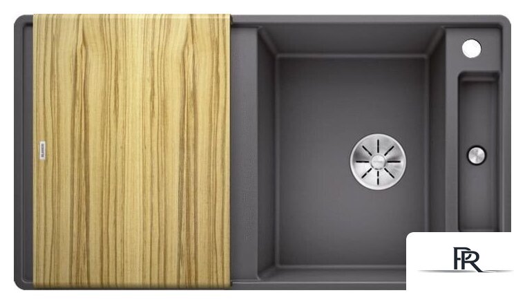 Кухонная мойка Blanco Axia III 5 S-F 523226 (серый камень, деревянная доска) - Изображение №1 — Интернет-магазин ПроЗаказ