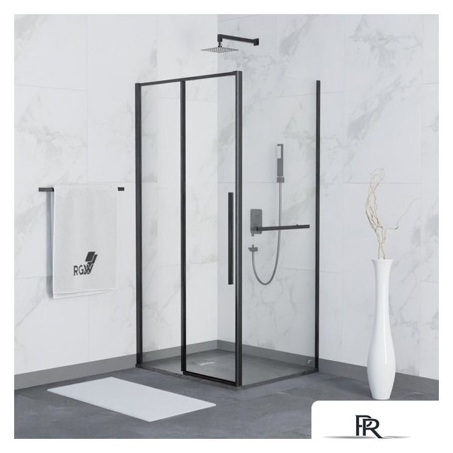 Душевой уголок RGW SV-42-1B (SV-12B + Z-060-2B) 323242148-014 140x80 (черный/прозрачное стекло) - Изображение №1 — Интернет-магазин ПроЗаказ