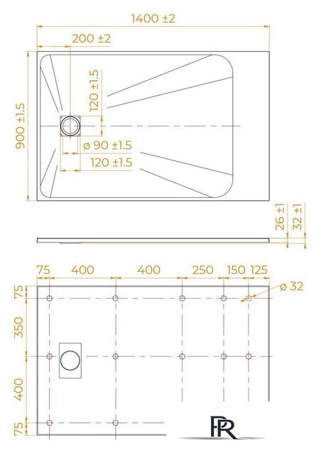 Душевой поддон RGW TSS-W 90x140 - Изображение №7 — Интернет-магазин ПроЗаказ