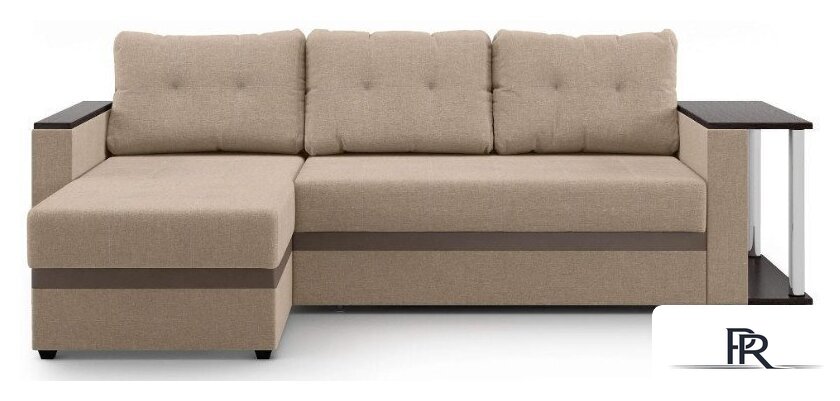 Диван Mio Tesoro Атланта 110 (Savana Camel/Ecostile Chocolate) - Изображение №2 — Интернет-магазин ПроЗаказ