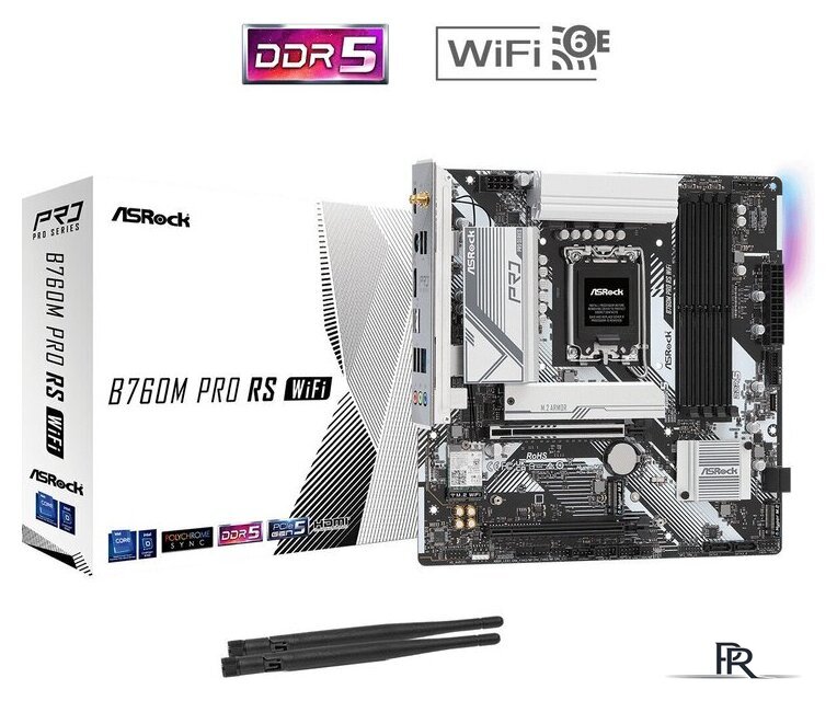 Материнская плата ASRock B760M Pro RS WiFi - Изображение №5 — Интернет-магазин ПроЗаказ