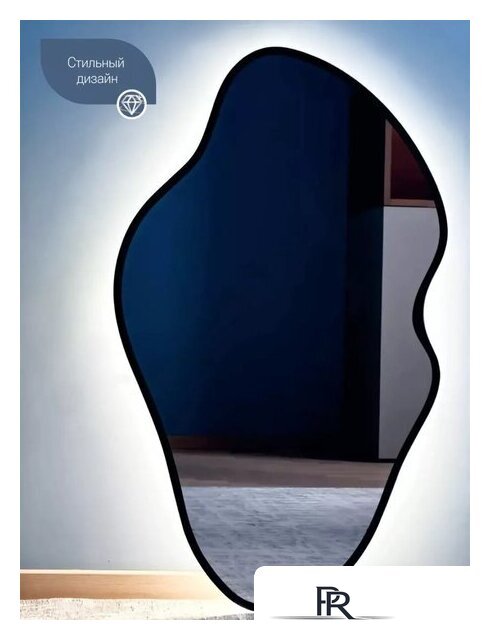 Зеркало с подсветкой  EMZE 45x77 LED.UV.NF.45.77.CHE.4K (черный с УФ-окантовкой и подсветкой) - Изображение №3 — Интернет-магазин ПроЗаказ