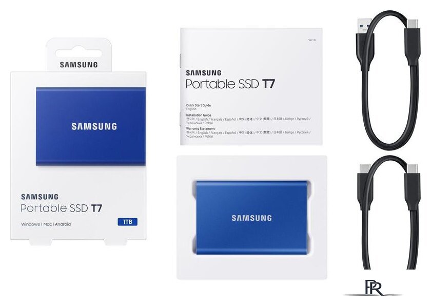 Внешний накопитель Samsung T7 2TB (синий) - Изображение №7 — Интернет-магазин ПроЗаказ