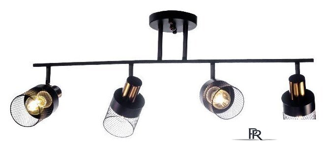 Люстра средней высоты Aitin Pro НПБ 02-4x60-101 N6239/4 (черный/бронза) - Изображение №1 — Интернет-магазин ПроЗаказ