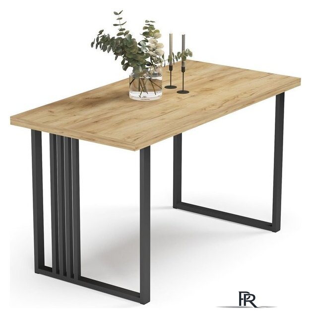 Кухонный стол Mio Tesoro Laim 36 120x66 (дуб крафт золотой/черный) - Изображение №2 — Интернет-магазин ПроЗаказ