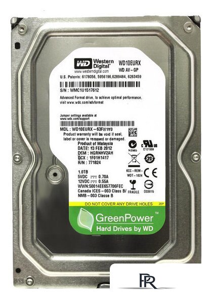 Жесткий диск WD AV-GP 1TB (WD10EURX) - Изображение №1 — Интернет-магазин ПроЗаказ