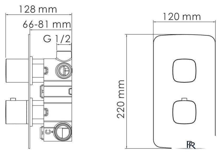 Смеситель Wasserkraft Naab 8644 Thermo - Изображение №2 — Интернет-магазин ПроЗаказ