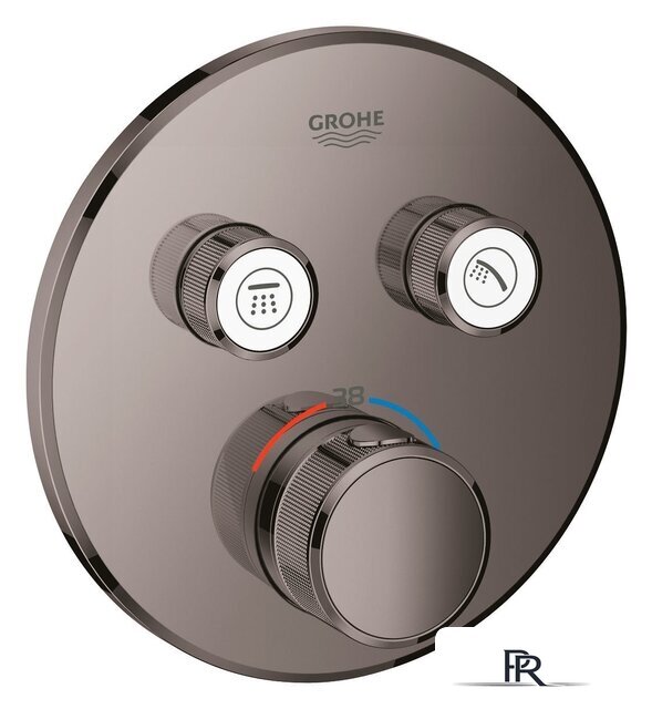 Смеситель без скрытого механизма Grohe Grohtherm SmartControl 29119A00 (темный графит) - Изображение №1 — Интернет-магазин ПроЗаказ