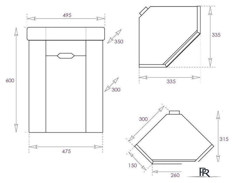  Onika Тумба под умывальник Айленд 35 подвесная (103502) - Изображение №7 — Интернет-магазин ПроЗаказ