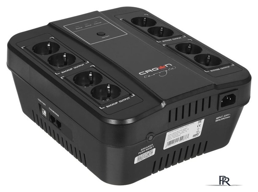 Источник бесперебойного питания CrownMicro CMUS-295 Euro Smart - Изображение №1 — Интернет-магазин ПроЗаказ