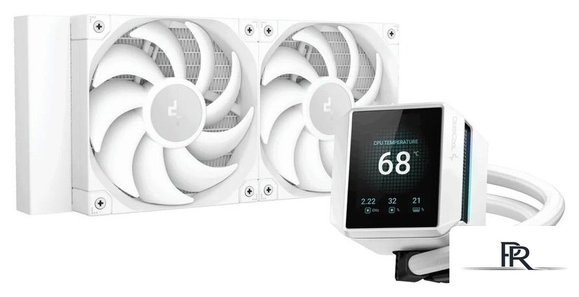 Система жидкостного охлаждения для процессора DeepCool Mystique 240 WH R-LX240-WHDSNMP-G-1 - Изображение №1 — Интернет-магазин ПроЗаказ