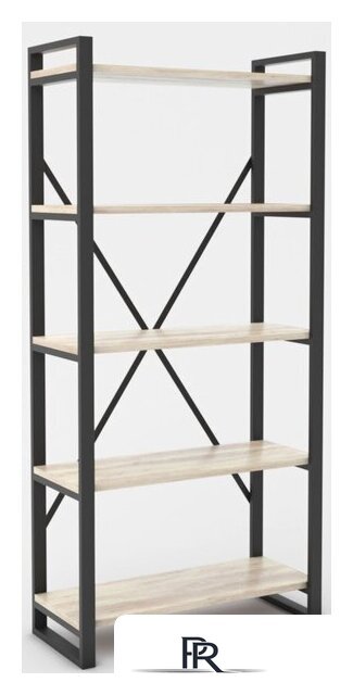 Стеллаж Hype Mebel Стандарт-2 80x200 (черный/древесина белая) - Изображение №1 — Интернет-магазин ПроЗаказ