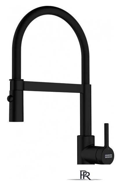 Смеситель Franke Lina Semi-pro 115.0725.838 (черный матовый) - Изображение №1 — Интернет-магазин ПроЗаказ