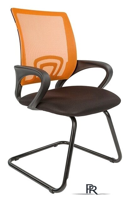 Офисный стул CHAIRMAN 696 V (черный/оранжевый) - Изображение №1 — Интернет-магазин ПроЗаказ
