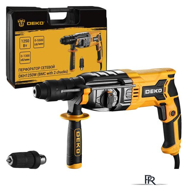 Перфоратор Deko DKH1250W 063-4366 (кейс, БЗП патрон) - Изображение №1 — Интернет-магазин ПроЗаказ