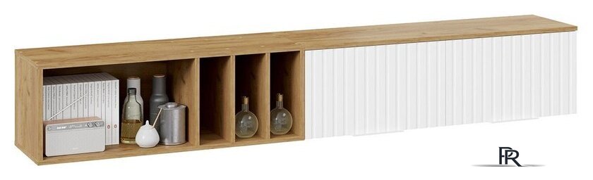 Шкаф распашной Трия Хилтон с полкой 2040 (дуб крафт золотой/белый матовый) - Изображение №5 — Интернет-магазин ПроЗаказ