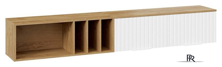 Шкаф распашной Трия Хилтон с полкой 2040 (дуб крафт золотой/белый матовый) - Изображение №3 — Интернет-магазин ПроЗаказ