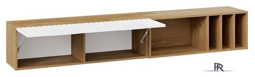 Шкаф распашной Трия Хилтон с полкой 2040 (дуб крафт золотой/белый матовый) - Изображение №2 — Интернет-магазин ПроЗаказ