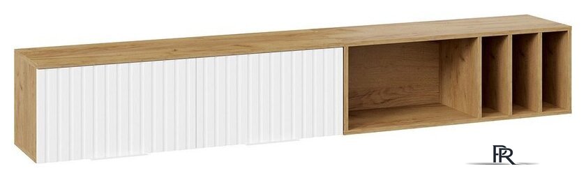 Шкаф распашной Трия Хилтон с полкой 2040 (дуб крафт золотой/белый матовый) - Изображение №1 — Интернет-магазин ПроЗаказ