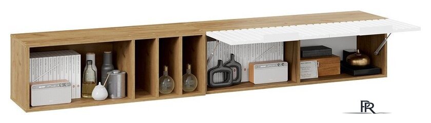 Шкаф распашной Трия Хилтон с полкой 2040 (дуб крафт золотой/белый матовый) - Изображение №6 — Интернет-магазин ПроЗаказ