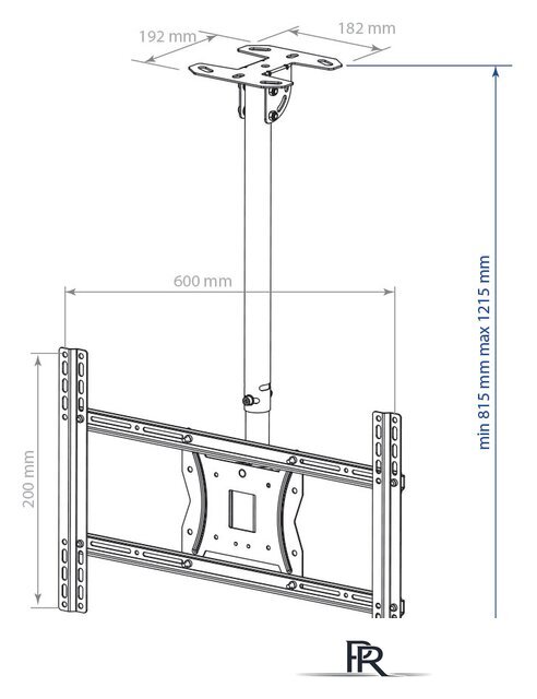 Кронштейн для телевизора Kromax COBRA-4 (черный) - Изображение №2 — Интернет-магазин ПроЗаказ