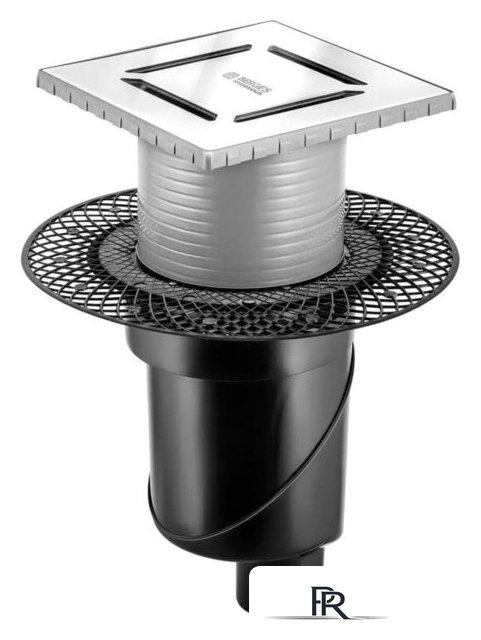 Трап/канал Berges Wasserhaus Platz Norma 150x150 090059 (матовый хром) - Изображение №1 — Интернет-магазин ПроЗаказ