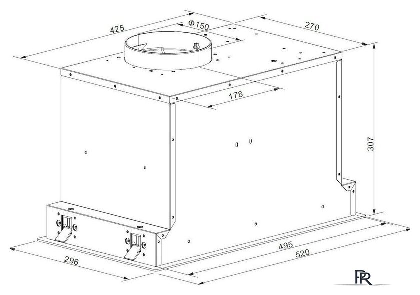 Кухонная вытяжка Hietzel CHB 5264J BL - Изображение №10 — Интернет-магазин ПроЗаказ