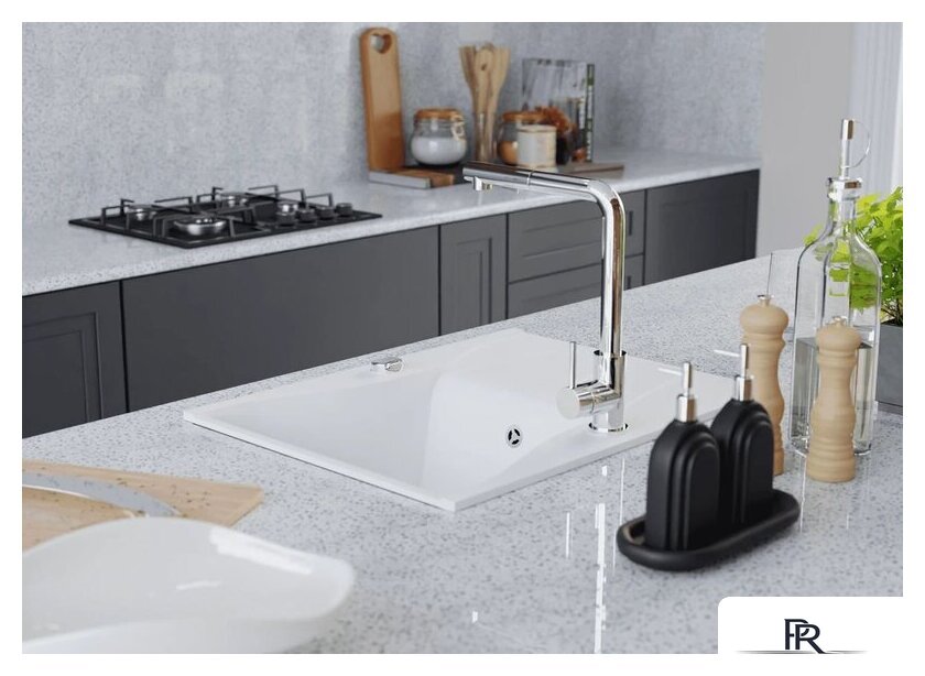 Кухонная мойка Kernau KGS O 4565 1B1D Pure White - Изображение №4 — Интернет-магазин ПроЗаказ