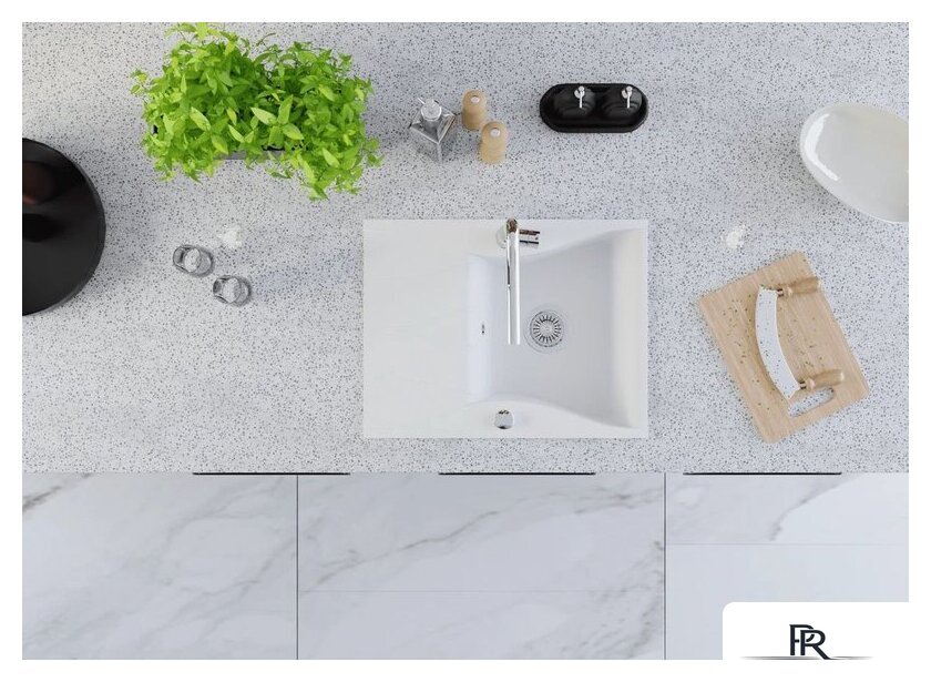 Кухонная мойка Kernau KGS O 4565 1B1D Pure White - Изображение №6 — Интернет-магазин ПроЗаказ