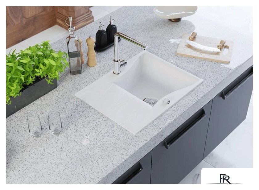 Кухонная мойка Kernau KGS O 4565 1B1D Pure White - Изображение №5 — Интернет-магазин ПроЗаказ