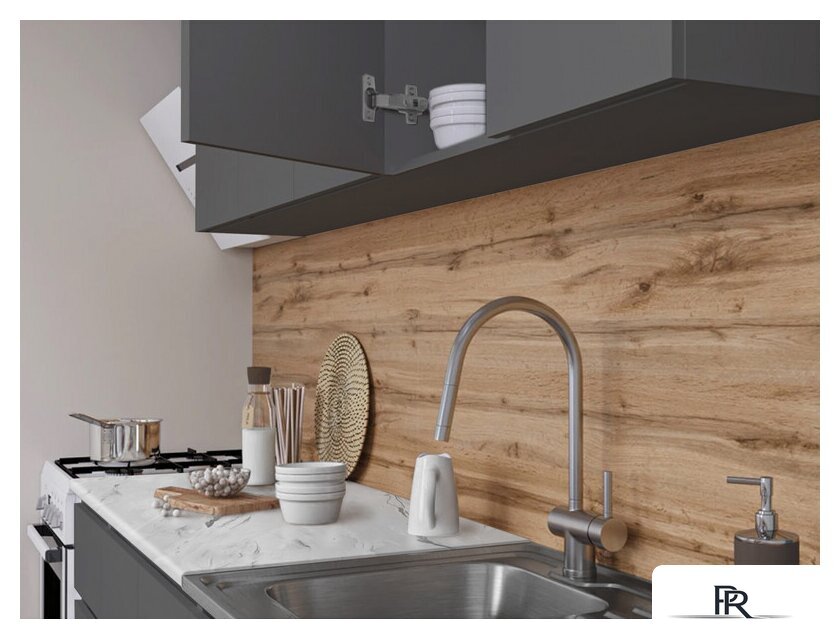 Готовая кухня Артём-Мебель Мэри СН-114 ДСП 1.6м (серый графит) - Изображение №4 — Интернет-магазин ПроЗаказ