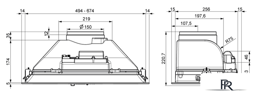 Кухонная вытяжка Elikor Casper 70Н-450-П3Д (нержавеющая сталь) - Изображение №2 — Интернет-магазин ПроЗаказ