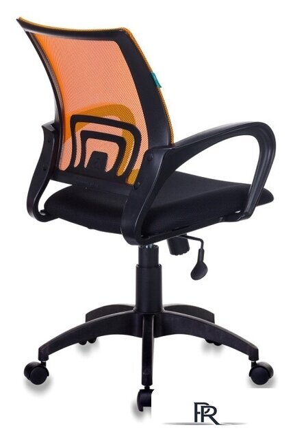 Офисное кресло Бюрократ CH-695N/OR/TW-11 (черный/оранжевый) - Изображение №4 — Интернет-магазин ПроЗаказ