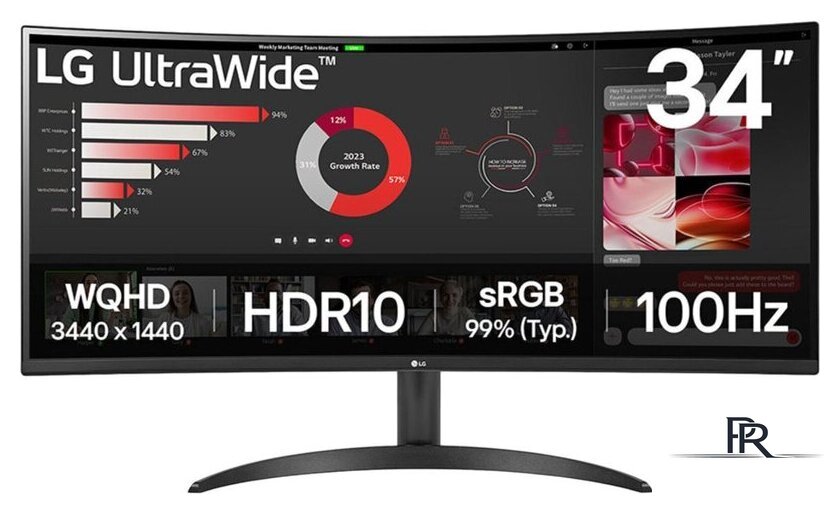 Монитор LG UltraWide 34WR50QK-B - Изображение №1 — Интернет-магазин ПроЗаказ
