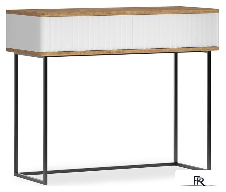 Консольный стол Shtabe Royal 5011 эко (белый/дуб кантри золотой/черный) - Изображение №9 — Интернет-магазин ПроЗаказ