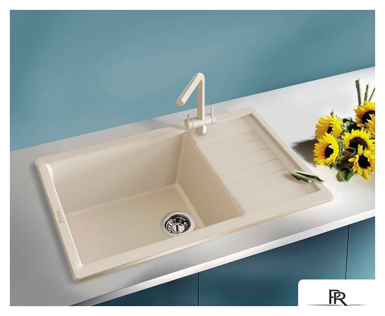 Кухонная мойка ZorG Dello 78 (серый жемчуг) - Изображение №3 — Интернет-магазин ПроЗаказ