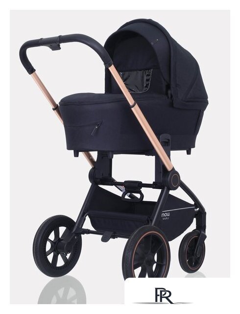 Универсальная коляска Rant MOWbaby Zoom PU (3 в 1, gold black) - Изображение №3 — Интернет-магазин ПроЗаказ