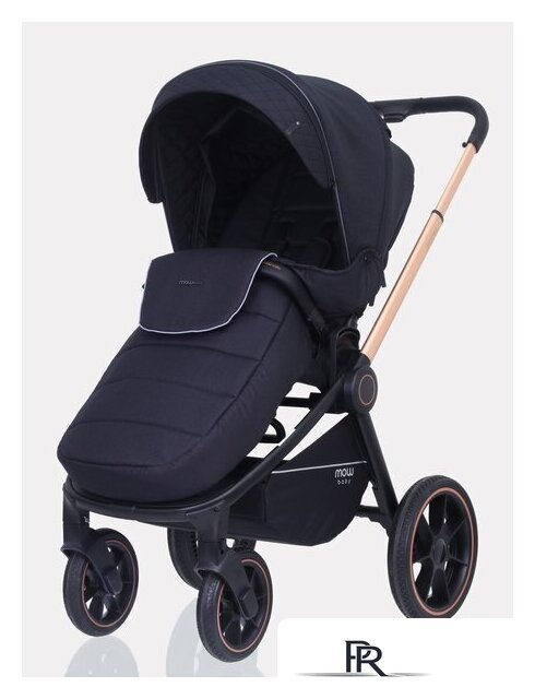 Универсальная коляска Rant MOWbaby Zoom PU (3 в 1, gold black) - Изображение №5 — Интернет-магазин ПроЗаказ