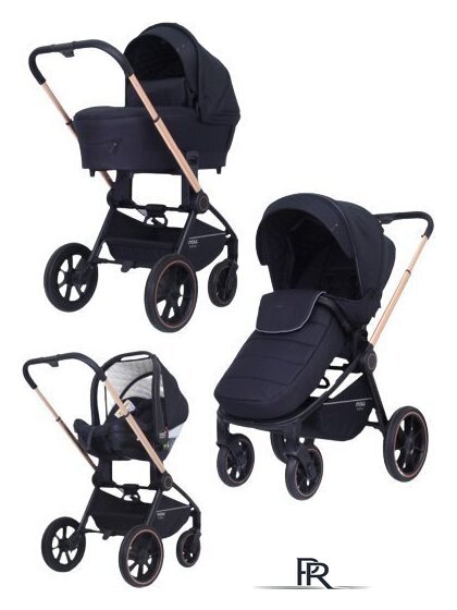 Универсальная коляска Rant MOWbaby Zoom PU (3 в 1, gold black) - Изображение №1 — Интернет-магазин ПроЗаказ