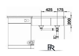 Кухонная мойка Blanco Subline 480/320-U 525993 (черный) - Изображение №4 — Интернет-магазин ПроЗаказ