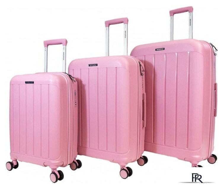 Чемодан-спиннер Mironpan 11197-2 (S, пыльно-розовый) - Изображение №3 — Интернет-магазин ПроЗаказ