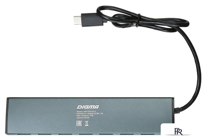 USB-хаб Digma HUB-7U3.0-UC-G - Изображение №4 — Интернет-магазин ПроЗаказ