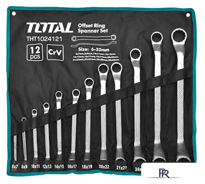 Набор ключей Total THT1024121 (12 предметов) - Изображение №1 — Интернет-магазин ПроЗаказ