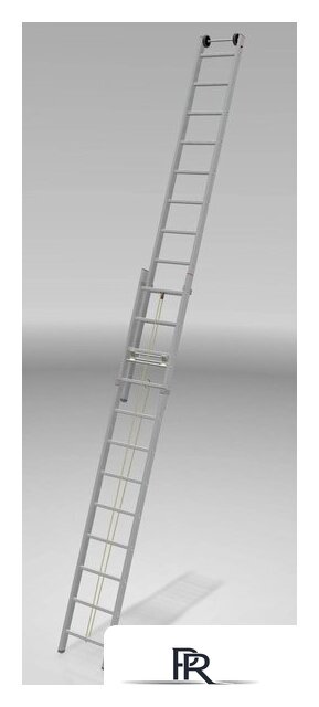 Лестница Новая высота NV 524 двухсекционная с тросовой тягой 2x12 ступеней - Изображение №2 — Интернет-магазин ПроЗаказ