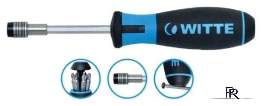 Набор отвертка с битами Witte 468023 (7 предметов) - Изображение №5 — Интернет-магазин ПроЗаказ