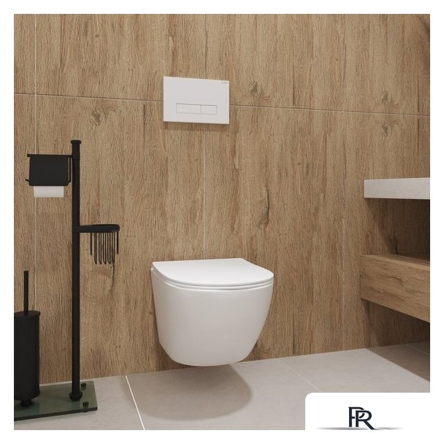 Унитаз подвесной Lauter Sulzdorf + GROHE Rapid SL 38772001 + панель GROHE 37131000 (белый с микролифтом) - Изображение №14 — Интернет-магазин ПроЗаказ